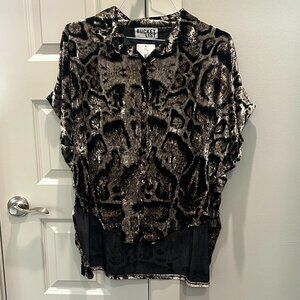 Bucket List Animal Print Blouse